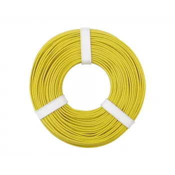 Donau Elektronik 125-053 Stranded Hook-Up Wire 0.25 mm² Yellow 50 m