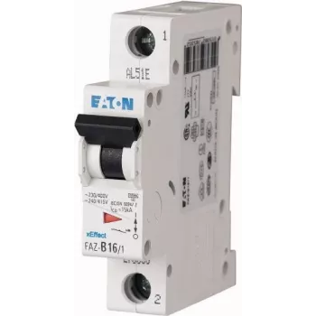 Eaton FAZ-C2/1 Miniature Circuit Breaker Type C, 2 A, 1-Pole 278549