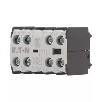 EATON 04DILE Auxiliary Contact Block, 4 NC, Positively Driven, Front Mount, for DILM7-DILM38 Contactors 010256