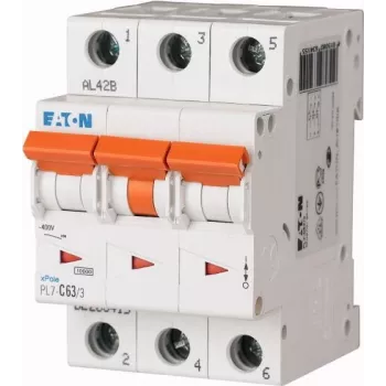 Eaton PXL-C63/3 Miniature Circuit Breaker 3-Pole C 63A 6kA 236432
