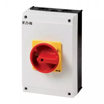 Eaton P3-63/I4/SVB/N 3-Pole Emergency Switching Off Main Switch, 63 A, Red/Yellow 207349