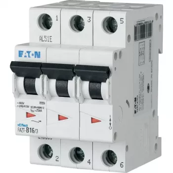 Eaton FAZT-C16/3 3-Pole 16 A C-Curve Miniature Circuit Breaker 240895