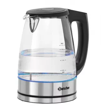 Bartscher Glass Kettle 1.7L with 6 Temperature Settings and LED Display 200135