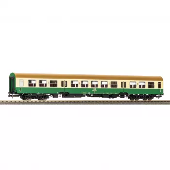 PIKO 28005 H0 Halberstädter Mitteleinstiegswagen Beige-Green 2nd Class DR