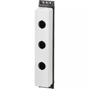 Eaton M22-FI3 Surface-Mounted Enclosure, 3 Positions, Grey Plastic, IP66/IP67/IP69K
