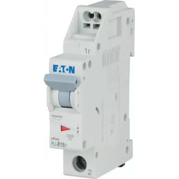 Eaton PLI-B16/1 Miniature Circuit Breaker Type B 16A 1-Pole 4.5kA DIN Rail 101251