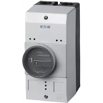 Eaton CI-PKZ0-GM Empty Enclosure with Rotary Switch, 158 x 80 x 126 mm, Black/Grey 260089