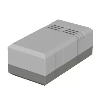 Bopla ELEGANT EG 1040 L Desktop Enclosure, Polystyrene, Light Grey (RAL 7035), 100 x 54 x 40 mm 32104010