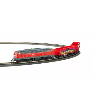 PIKO 57032 Kids Start-Set Freight Train BR 218 DB AG with Two Eaos Open Wagons