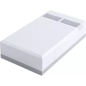 Bopla EG 2050 L Desktop Enclosure, 200 x 112 x 50 mm, Polystyrene, Light Grey RAL 7035 32205012
