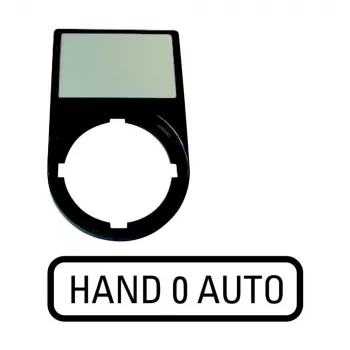 Eaton M22S-ST-D12 Legend Plate for Selector Switches, 0-1, White 216493