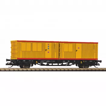 PIKO TT 47729 Container Flatcar with 2x 20ft Containers, PIKO Rail Service