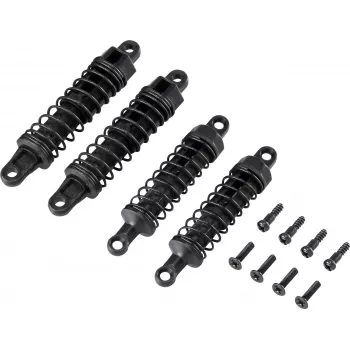 Reely 12609+S152(4)+S062(4) Oil-Filled Shock Absorber Set with 8 Springs (Blue)