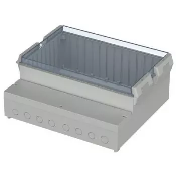 Bopla RCP 2500 Controller Enclosure, 257 x 217 x 132.5 mm, ABS/Polycarbonate, Light Grey 41250109