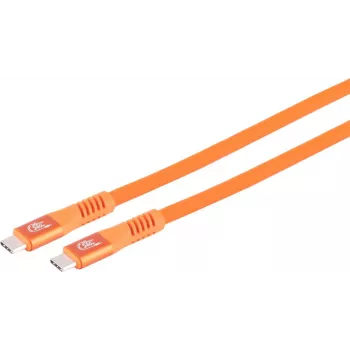 S CONN MAXIMUM CONNECTIVITY USB-C Charging Cable, 3.2, 240W, Orange, 4m (14-77407)