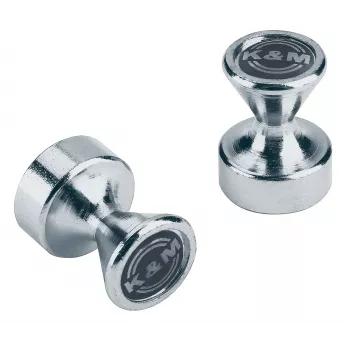 König & Meyer 11580 Power Magnet for Music Stands, Zinc-Plated, 2 Pieces (11580-000-29)