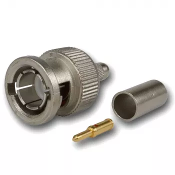 Telegärtner BNC Male Crimp Connector 75 Ohm for RG59/RG62/RG179/RG187/RG316 J01002A0030