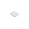 S CONN MAXIMUM CONNECTIVITY Keystone Connection Box, 4-Port, White 08-10117
