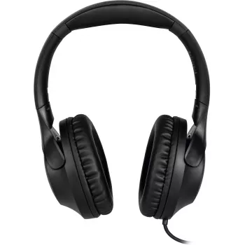 TechniSat Stereoman 3 Closed-Back Wired Headphones with Microphone, 3m Cable, Black 0000/9105