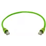 Telegärtner 100008111 RJ45 Patch Cable, CAT 6a SF/UTP, 0.5 m, Green, with Kink Protection Boot