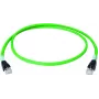 Telegärtner L80404A0005 7.5m Cat6a S/FTP (S-STP) Green Network Cable