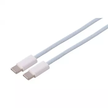S CONN MAXIMUM CONNECTIVITY USB-C Charging Cable, 2.0, 240W, Blue, Textile, 0.5m (14-22011)