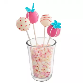 LURCH Cake Pop Mold, Silicone, 20 Cavities, Red, 23.0 x 18.5 cm 83027