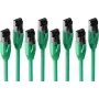 S CONN MAXIMUM CONNECTIVITY BASIC-S Cat. 8.1 F/FTP PIMF LSZH Patch Cable, Green, 7.5 m, 4-Pack SC08-41063-4