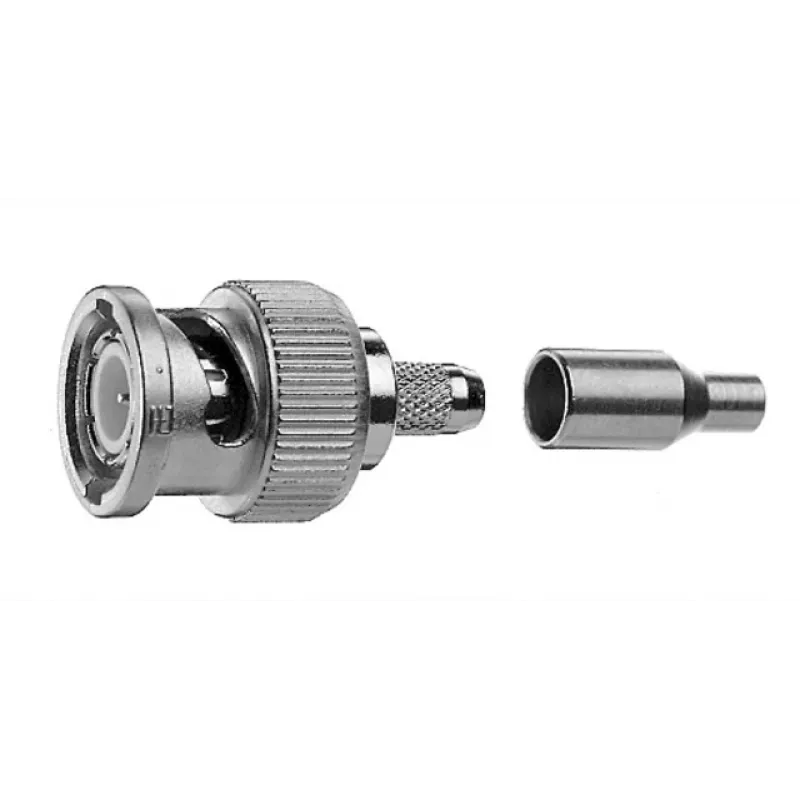 Telegärtner BNC Cable Plug Crimp G04 75 Ohm, crimp/crimp, Standard, A2505, G04 (RG-179B/U) - 1 pc