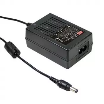 MEAN WELL GSM36B12-P1J 36W Medical Desktop Power Supply 12V 3A, Level VI, 2xMOPP, 2.1x5.5mm DC Plug