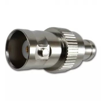 TELEGÄRTNER Coaxial Adapter BNC Female to SMB Female, 50 Ohm, Straight, Nickel-Plated Brass, Gold-Plated Contacts J01008F0013