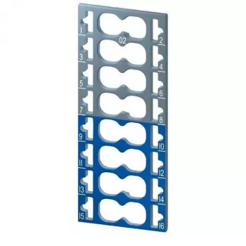 Siemens SIMATIC ET 200SP Color Coding Labels, 8x Grey + 8x Blue, 16-Piece Set 6ES71936CP022MA0