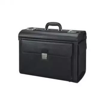 JÜSCHA Alassio Vicenza 45047 Notebook Bag 15.6 inch Black Faux Leather