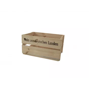 EUROPALMS Natural Wooden Wine Crate 500x400x300 mm 83502364