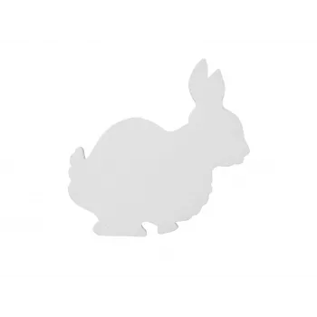 EUROPALMS Silhouette Hase, White, 56cm (83505010)