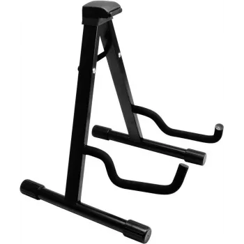Dimavery A-Frame Guitar Stand for Acoustic, Electric and Bass Guitars - Foldable Steel with Foam Padding, Black 26348048