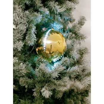 EUROPALMS LED Snowball 15cm, gold 83501245