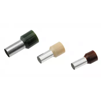 Cimco 187101 Wire End Sleeve 0.14 mm² Partially Insulated Brown 100 pcs