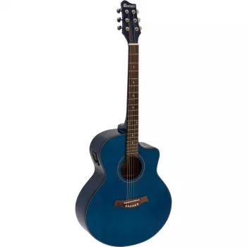 DIMAVERY STW-90 Western Guitar, Crystal Blue 26245083