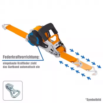 PETEX 43197335 Ratchet Lashing Strap 5m x 35mm LC 1000 daN EN 12195-2