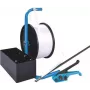 Banholzer&Wenz Polyester Strapping Set 19mm x 600m with Portable Dispenser and 1000 Steel Buckles (17051)