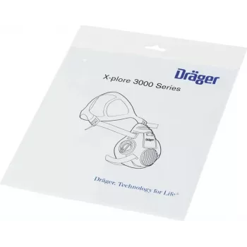Dräger X-plore 3300 Half Mask Respirator Kit with 2 A1B1E1K1P3 Combination Filters R57794
