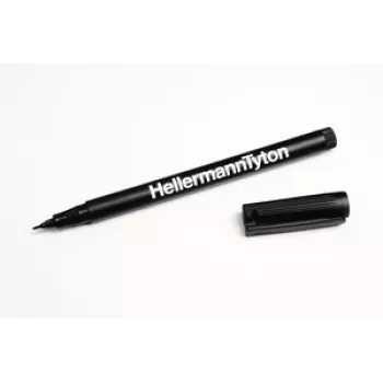 HellermannTyton 500-50820 Permanent Marker Black Round Tip 2 Pieces