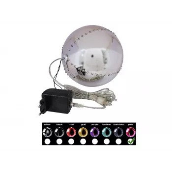 EUROPALMS LED Snowball 15cm, Pink 83501246