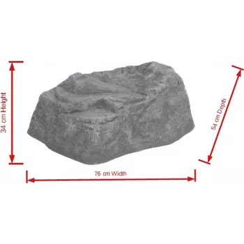 EUROPALMS Decorative Rock Diamond, Fiberglass, Natural Stone Look, 50x40x30cm 83313233