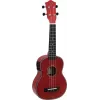 DIMAVERY UK-100 Soprano Ukulele, Flamed Red 26255807