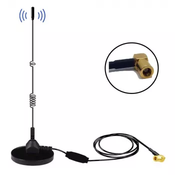 Midland Albrecht MAG31 DAB+ Magnetic Base Antenna with Amplifier, Band III, 3m Cable, SMB Connector 62336