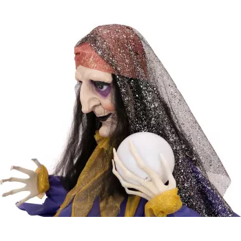 EUROPALMS Halloween Animated Fortune Teller Figure, 50cm 83316113