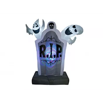 EUROPALMS Halloween Inflatable Gravestone Decoration, 183cm 83316156