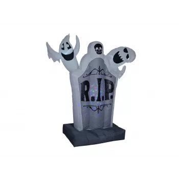 EUROPALMS Halloween Inflatable Gravestone Decoration, 183cm 83316156